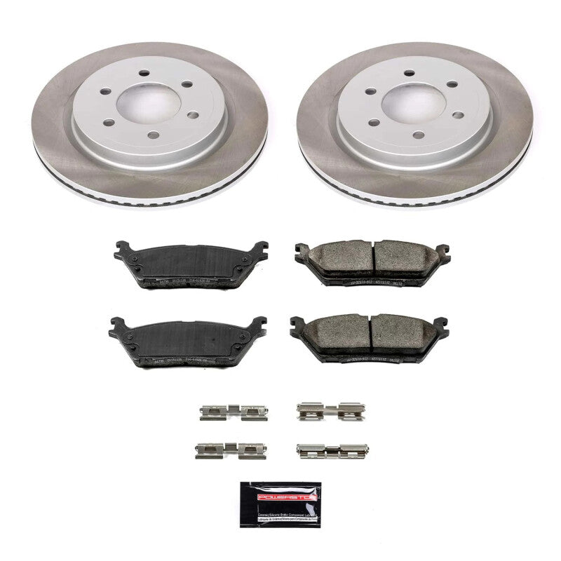 PSB Semi-Coated Rotor Kits - Power Stop 18-21 Lincoln Navigator Rear Semi-Coated Rotor Kit