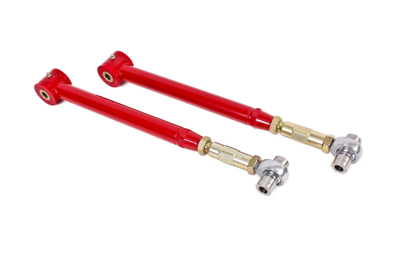 BMR Control Arms - BMR 05-14 S197 Mustang On-Car Adj. Lower Control Arms / Rod End Combo (Polyurethane) - Red
