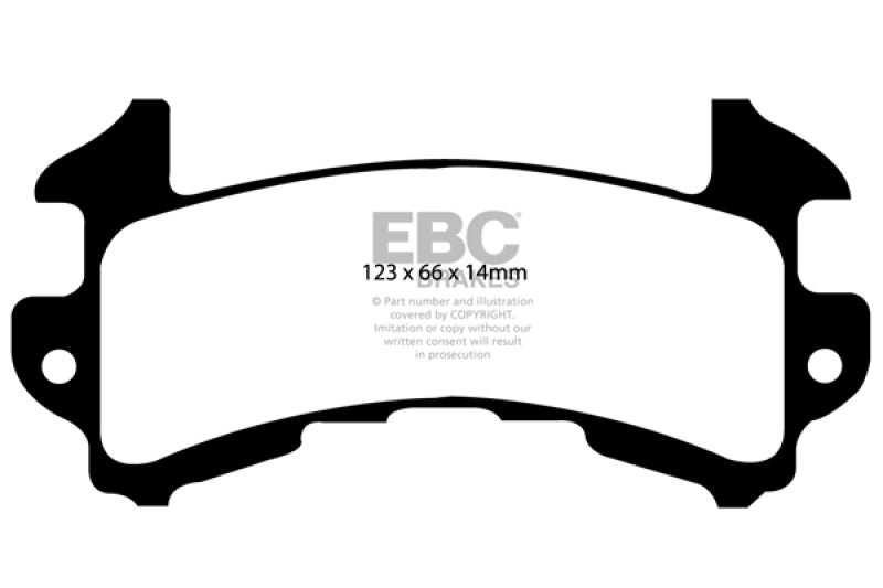EBC Greenstuff Brake Pad Sets - EBC 79-85 Buick Riviera (Fwd) 3.8 Turbo Greenstuff Rear Brake Pads