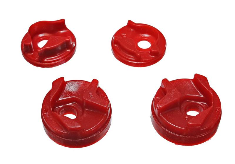 ES Motor Mounts - Red - Energy Suspension 02-03 Nissan Sentra/200SX Red Motor Mount Insert Set (w/ Spec V 2.5L engine manua