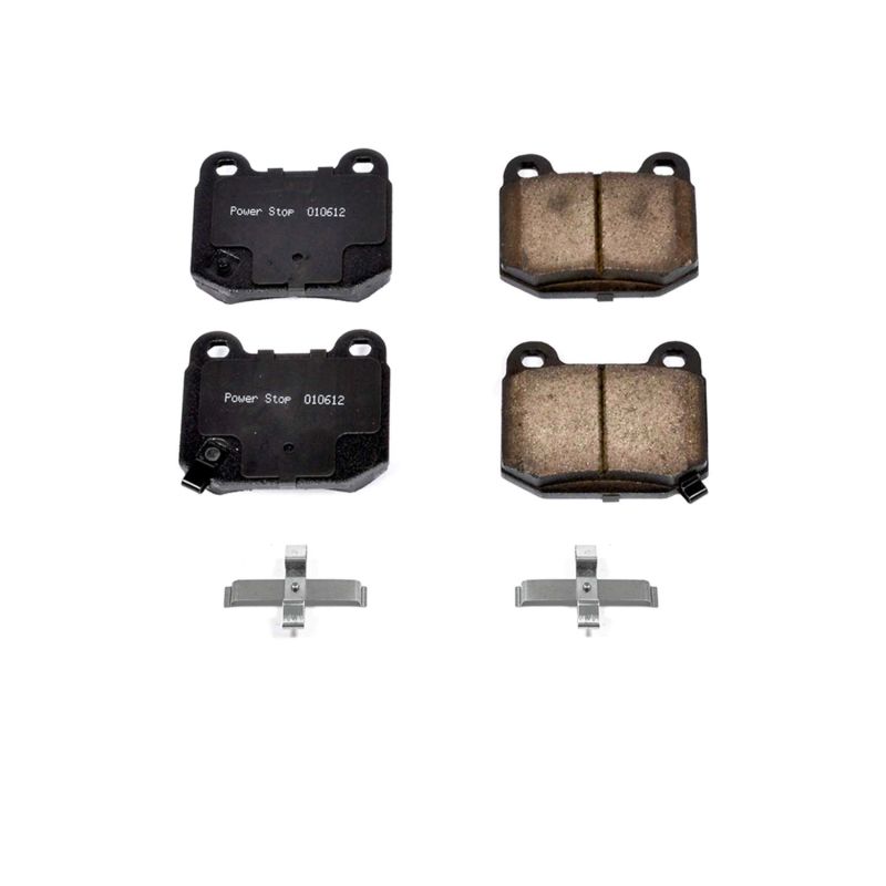PSB Z17 Evolution Brake Pads - Power Stop 03-05 Infiniti G35 Rear Z17 Evolution Ceramic Brake Pads w/Hardware