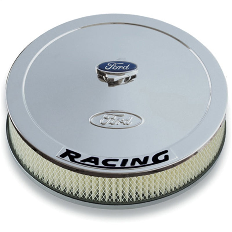 FR Air Cleaners - Ford Racing Air Cleaner Kit - Chrome w/ Black Emblem