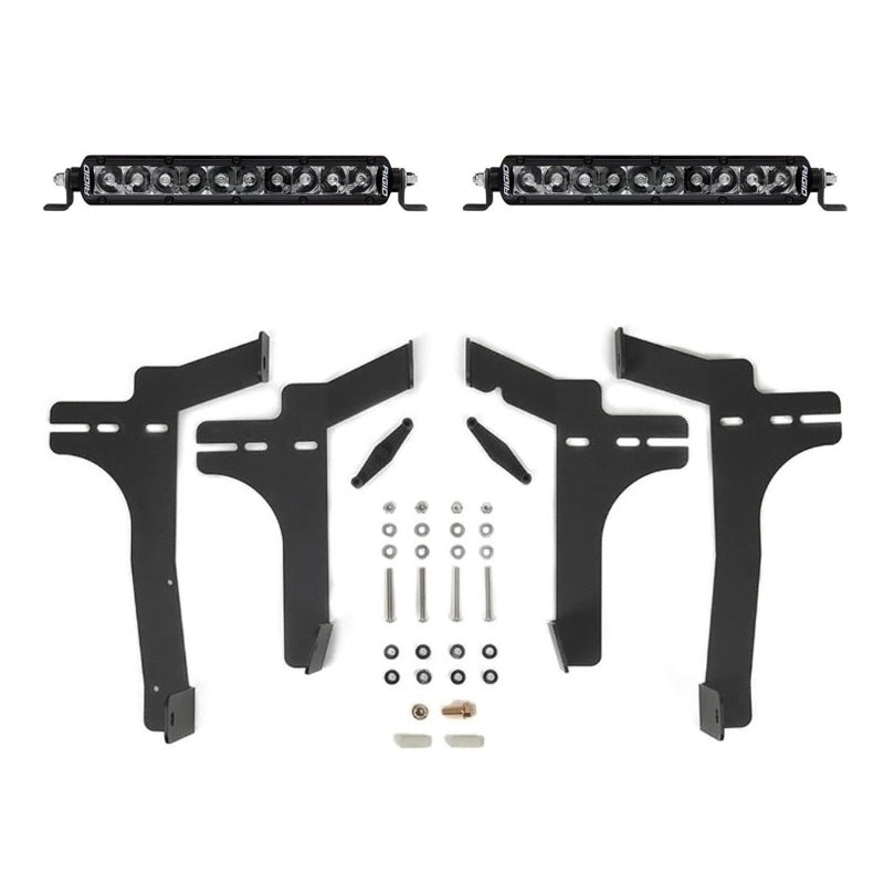 RIG Grill Kit - SR Series - Rigid Industries 24+ Toyota Tacoma 10in. SR Midnight Grill Kit
