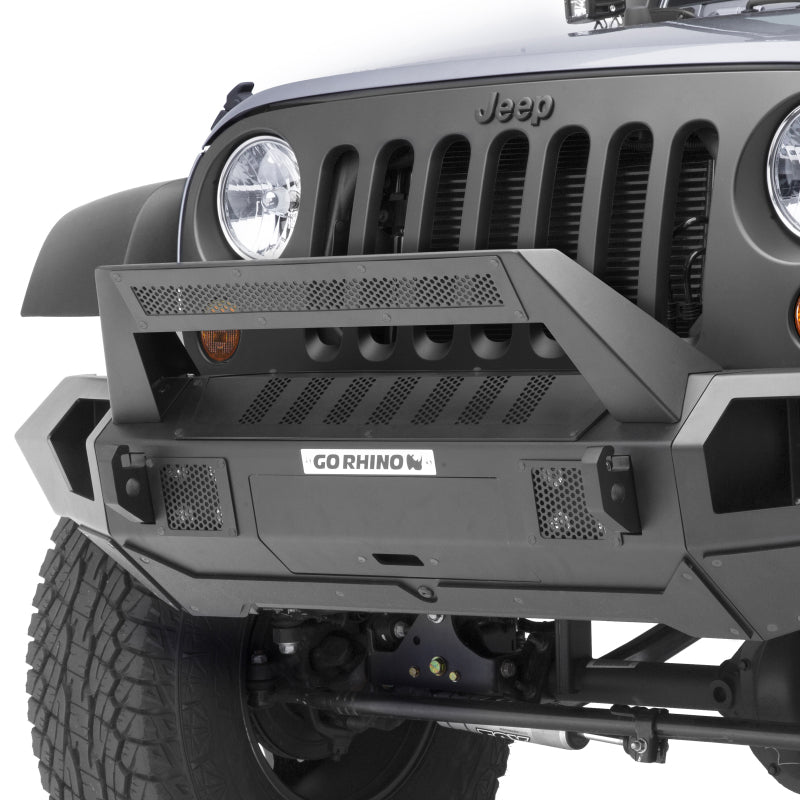GOR Trailine Bumper - Go Rhino 07-20 Jeep Wrangler JL/JLU/JK/JKU/Gladiator JT Trailline 20 Light Mount Bar