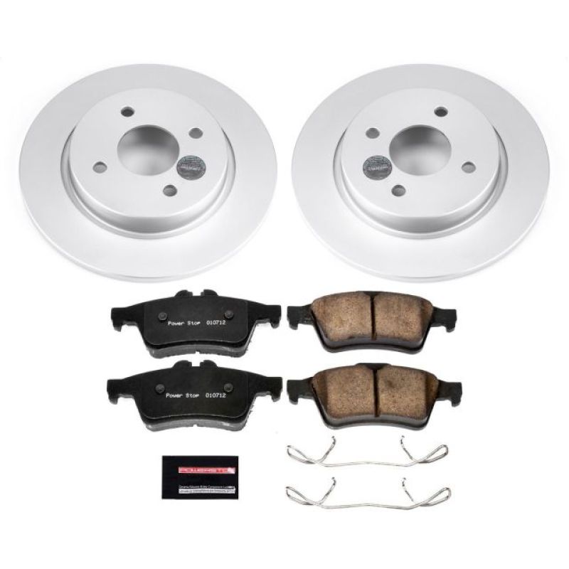 PSB Z17 Evolution Coated Kit - Power Stop 2018 Ford EcoSport Rear Z17 Evolution Geomet Coated Brake Kit