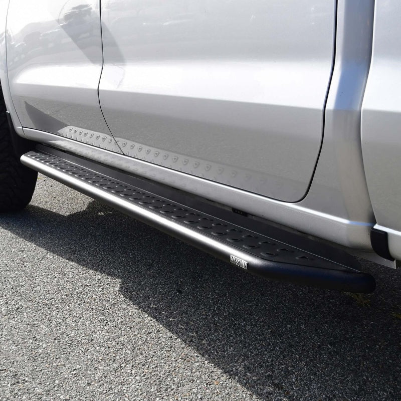WES Nerf Bars - Outlaw - Westin 19-23 Chevrolet/GMC Silverado/Sierra 1500 Crew Cab Outlaw Nerf Step Bars - Textured Black