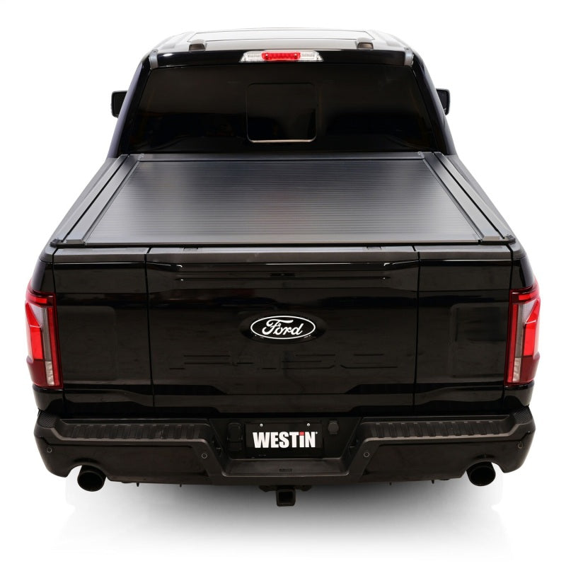 WES Electric Retractable Tonneau - Westin 15-25 Ford F-150 (Incl. 22-25 Lightning) 5.5ft Bed Electric Retractable Tonneau Cover - Black