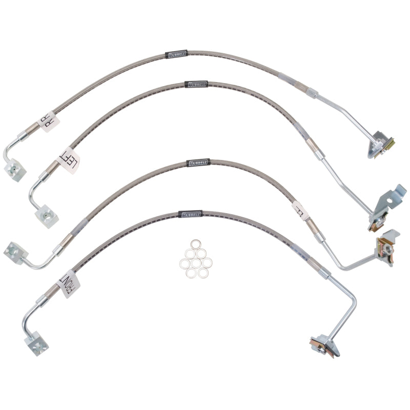 RUS Brake Line Kits - Russell Performance 07-08 Jeep Wrangler JK with 4in Lift Brake Line Kit
