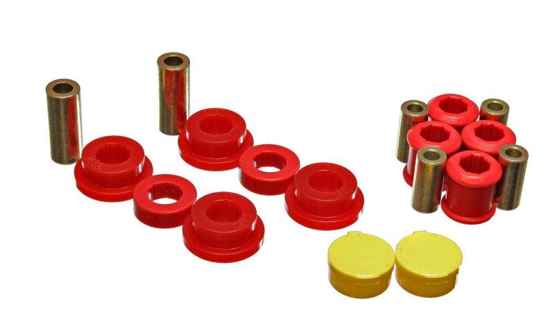ES Cntrl Arm Bushings - Red - Energy Suspension 95-99 Mitsubishi Eclipse FWD/AWD Red Front Control Arm Bushing Set