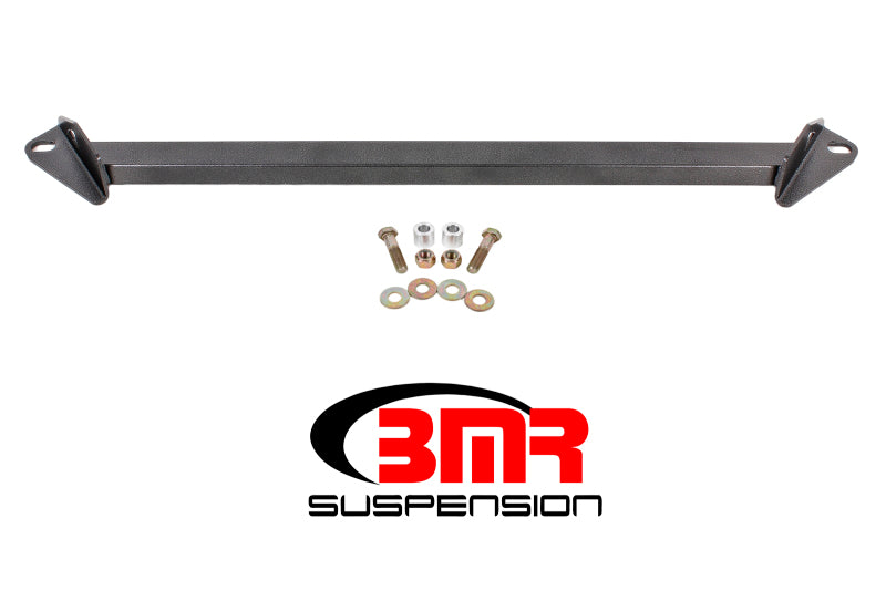 BMR Subframe Connectors - BMR 15-17 S550 Mustang Front 2-Point Subframe Chassis Brace - Black Hammertone