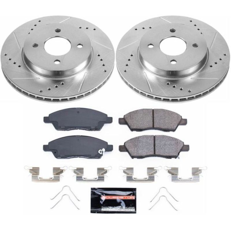 PSB Z23 Evolution Kit - Power Stop 12-18 Nissan Versa Front Z23 Evolution Sport Brake Kit