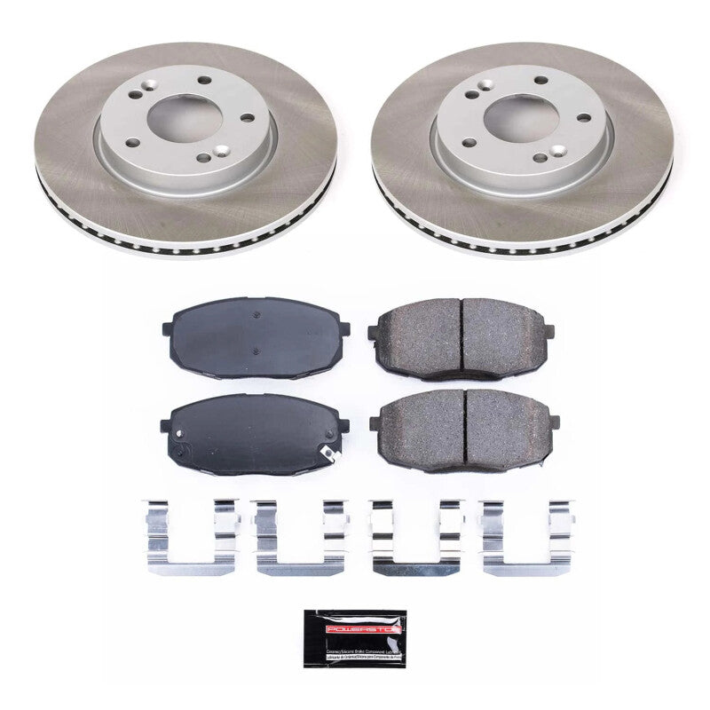 PSB Semi-Coated Rotor Kits - Power Stop 14-16 Kia Soul Front Semi-Coated Rotor Kit
