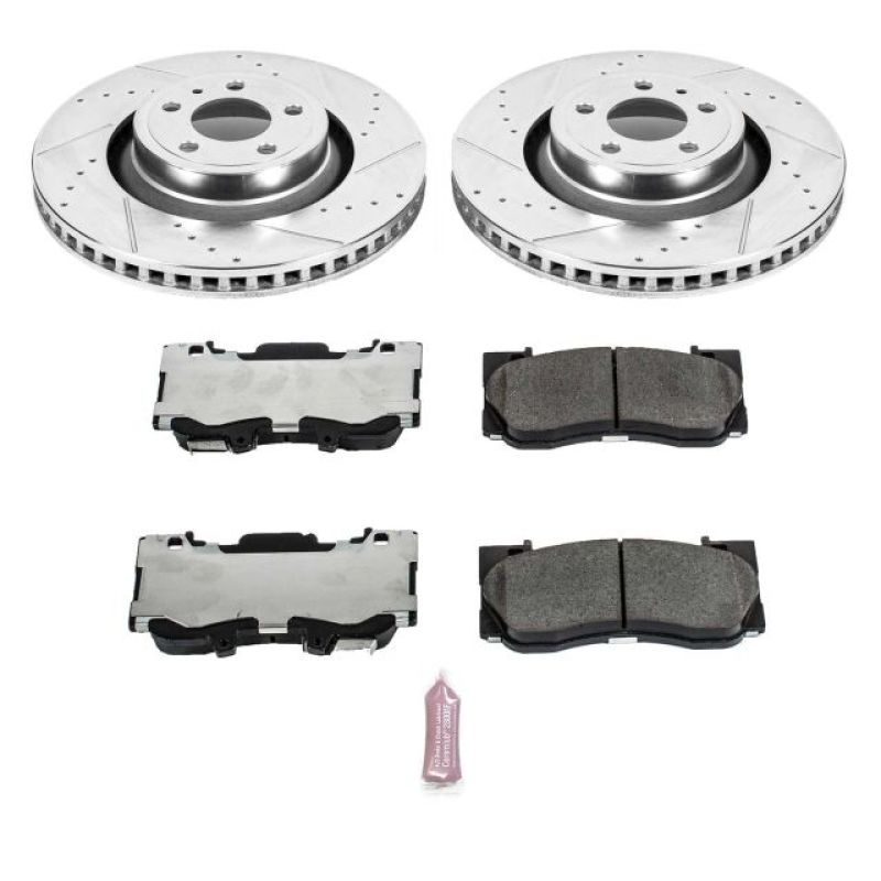 PSB Z26 Street Warrior Kit - Power Stop 15-19 Ford Mustang Front Z26 Street Warrior Brake Kit