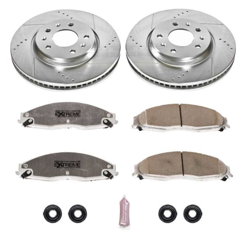 PSB Z26 Street Warrior Kit - Power Stop 03-05 Cadillac CTS Front Z26 Street Warrior Brake Kit