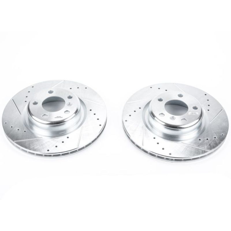 PSB Evolution Drill/Slot Rotor - Power Stop 14-16 BMW 228i Rear Evolution Drilled & Slotted Rotors - Pair