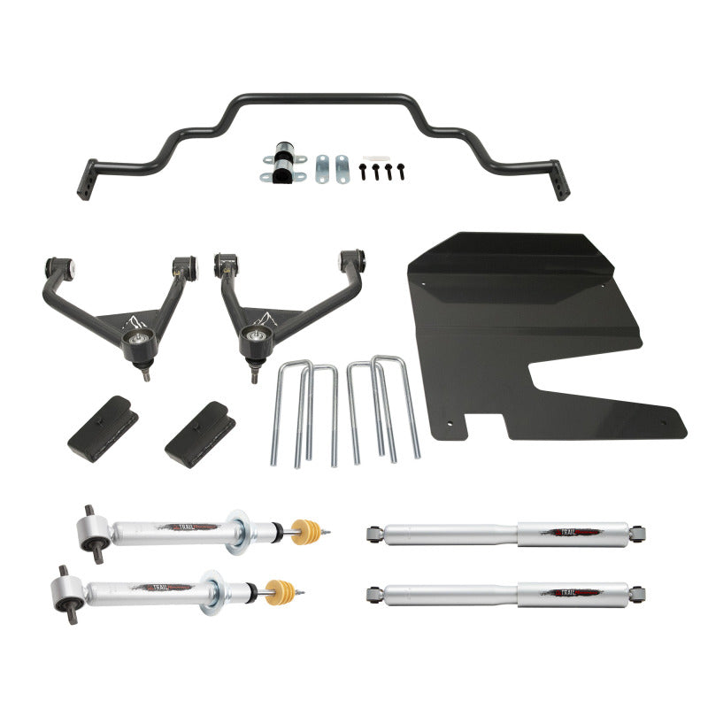 BT Lift Kit w Shocks - Belltech 19-20 Silverado / Sierra 4wd 4in Lift Kit with Front Sway Bar