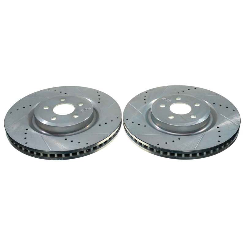PSB Evolution Drill/Slot Rotor - Power Stop 19-22 Ford Edge Front Evolution Drilled & Slotted Rotor (Pair)