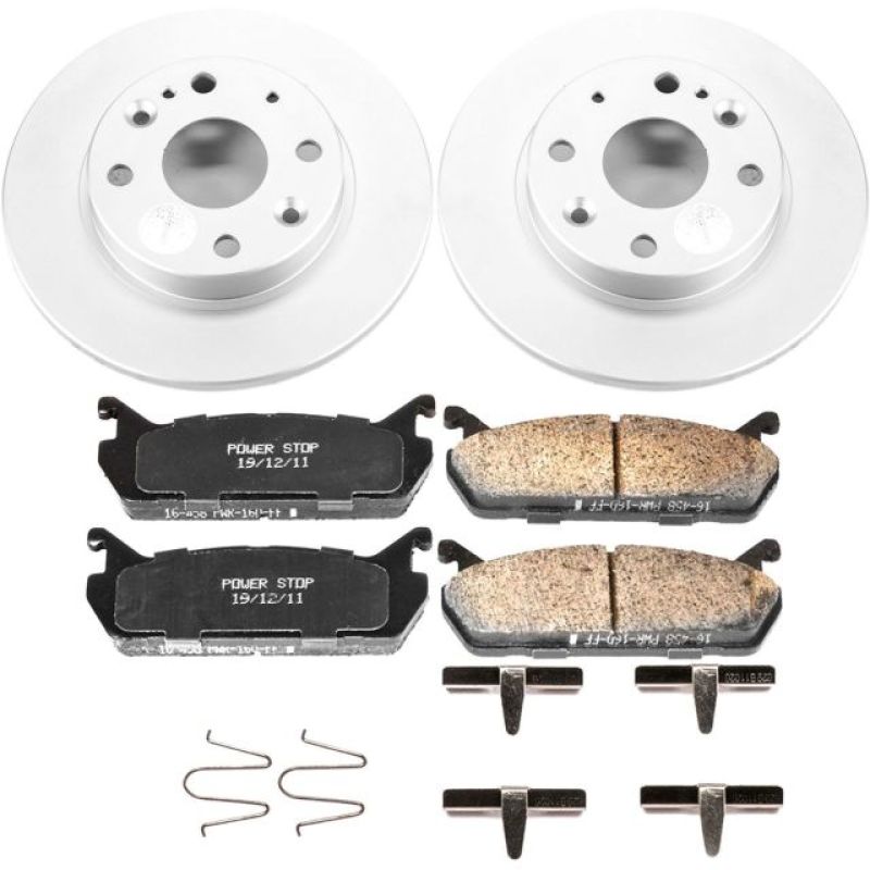 PSB Z17 Evolution Coated Kit - Power Stop 90-93 Mazda Miata Rear Z17 Evolution Geomet Coated Brake Kit