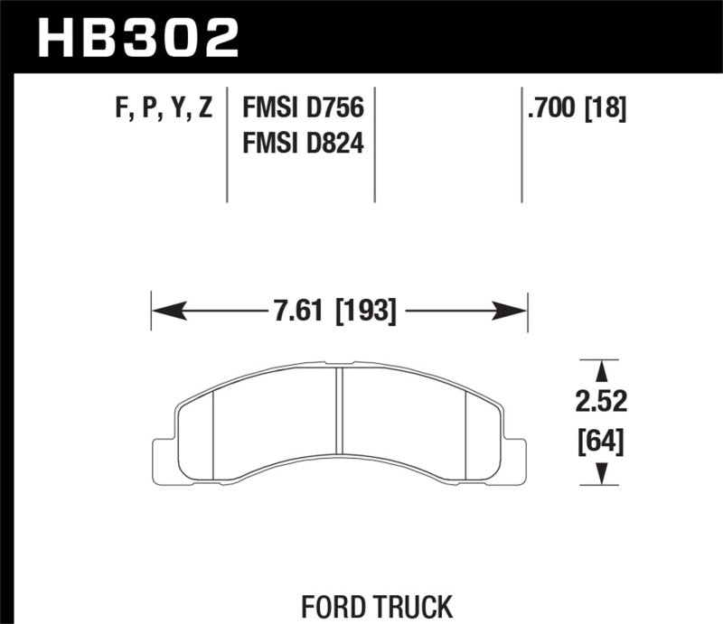 HAWK LTS Brake Pads - Hawk LTS Street Brake Pads