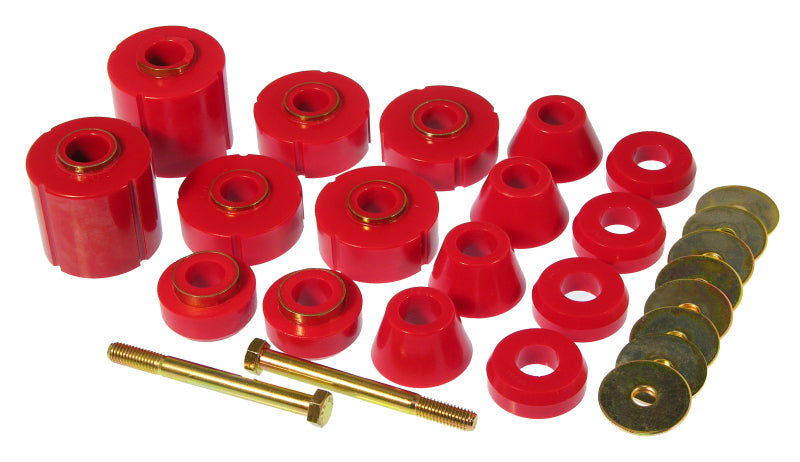 PRO Body/Subframe Bush - Red - Prothane 75-79 GM 1/2 / 3/4 / 1T 2/4wd Body Mount - Red