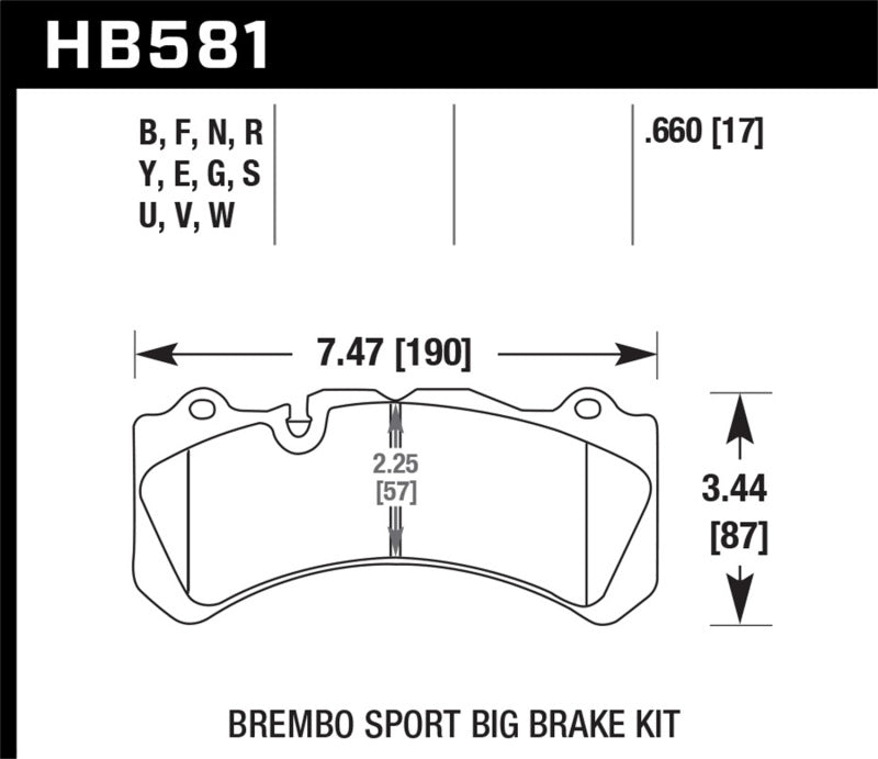HAWK HT-10 Brake Pad Sets - Hawk Brembo Caliper Family J/N  HT-10 Race Brake Pads