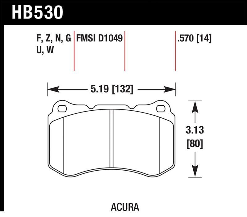 HAWK HP+ Brake Pad Sets - Hawk HP+ Street Brake Pads