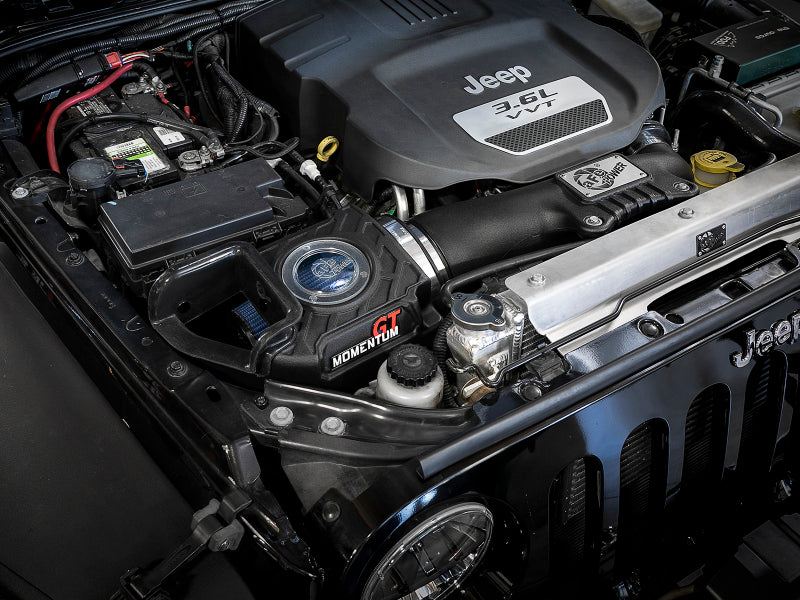 AFE Momentum GT Cold Air Intakes - aFe Momentum GT Pro 5R Cold Air Intake System 12-18 Jeep Wrangler JK V6 3.6L
