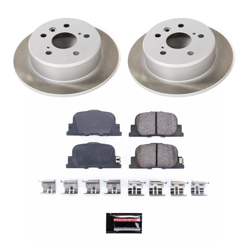 PSB Semi-Coated Rotor Kits - Power Stop 00-01 Toyota Camry Rear Semi-Coated Rotor Kit