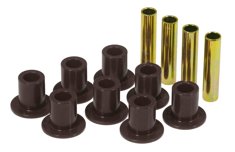 PRO Spring/Shackle Bush- Blk - Prothane 87-96 Jeep Front Spring & Shackle Bushings - Black