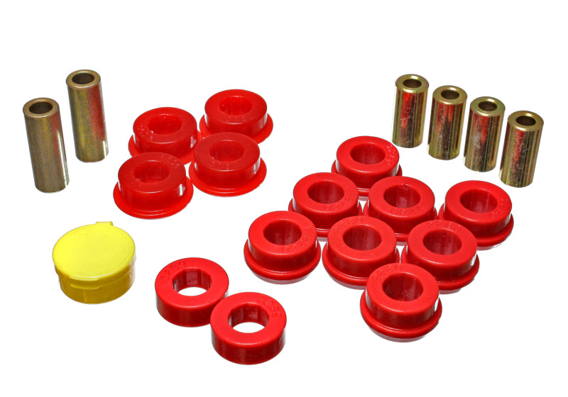 ES Cntrl Arm Bushings - Red - Energy Suspension 90-93 Honda Accord/Odyssey Red Front Control Arm Bushing Set