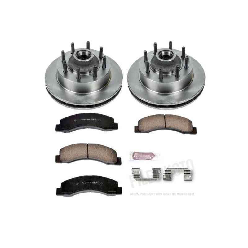 PSB Autospecialty Rotor - Power Stop 03-04 Ford F-350 Super Duty Front Autospecialty Brake Kit