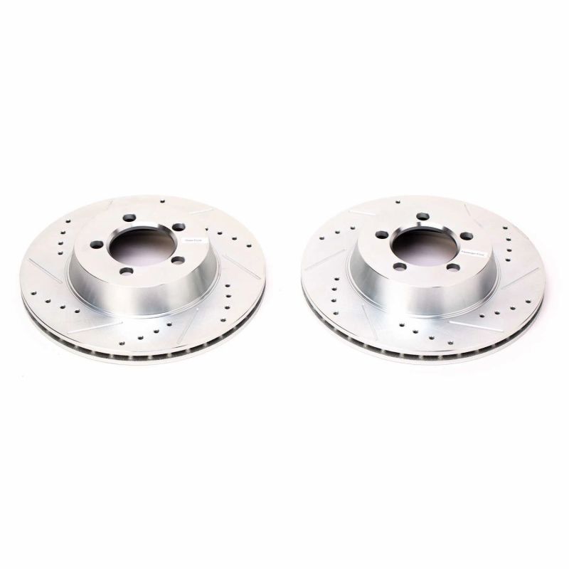 PSB Evolution Drill/Slot Rotor - Power Stop 67-72 Dodge Dart Front Evolution Drilled & Slotted Rotors - Pair