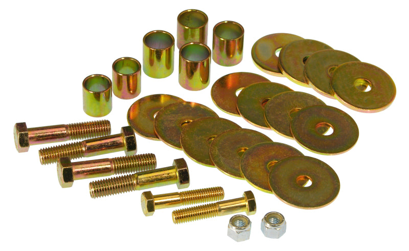 PRO Body/Subframe Bush - Red - Prothane 67-81 Chevy Camaro Body Mount Hardware Kit - Red