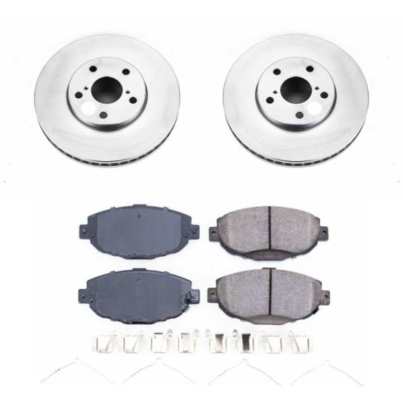 PSB Z17 Evolution Coated Kit - Power Stop 99-00 Lexus SC300 Front Z17 Evolution Geomet Coated Brake Kit