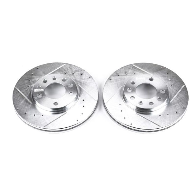PSB Evolution Drill/Slot Rotor - Power Stop 99-03 Saab 9-3 Front Evolution Drilled & Slotted Rotors - Pair