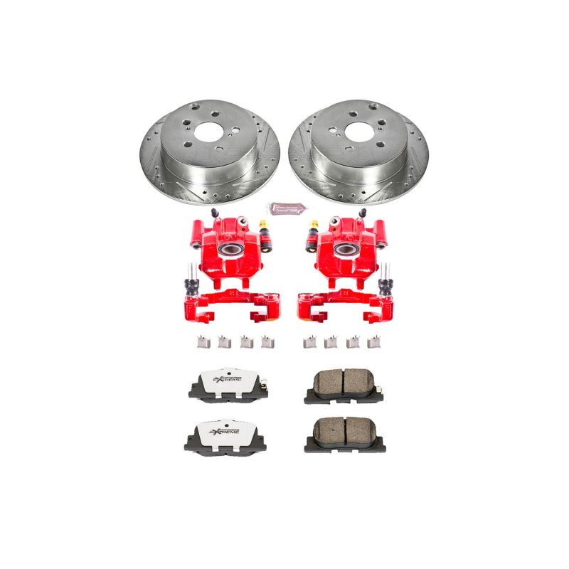 PSB Z26 Street Kit w/Cals - Power Stop 05-10 Scion tC Rear Z26 Street Warrior Brake Kit w/Calipers