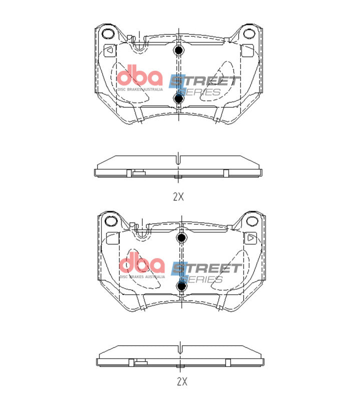 DBA Street Series Brake Pads - DBA 2017+ Audi Q5 TDB TFSi (FY) Street Series Front Brake Pads