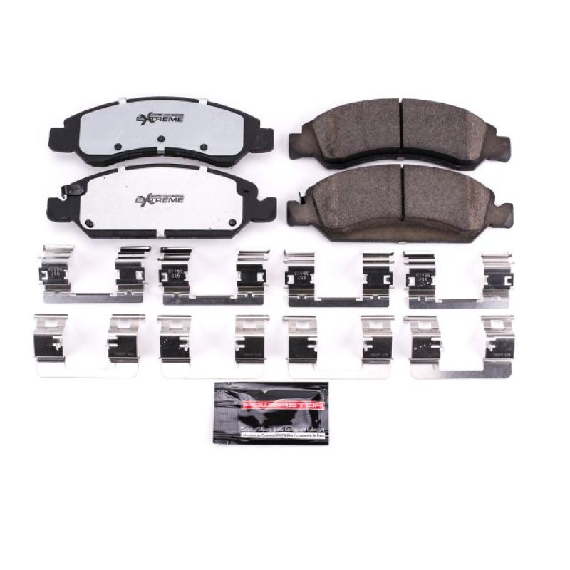 PSB Z36 Truck & Tow Brake Pads - Power Stop 2008 Chevrolet Avalanche Front Z36 Truck & Tow Brake Pads w/Hardware