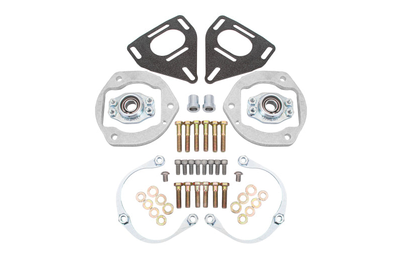 BMR Caster & Camber Plates - BMR 16-24 Chevy Camaro Caster Camber Plates - Black Hammertone