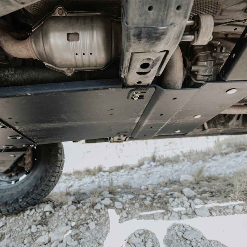 CAL Skid Plate - Cali Raised 10-24 Toyota 4Runner Transfer Skid Plate - Aluminum / Raw