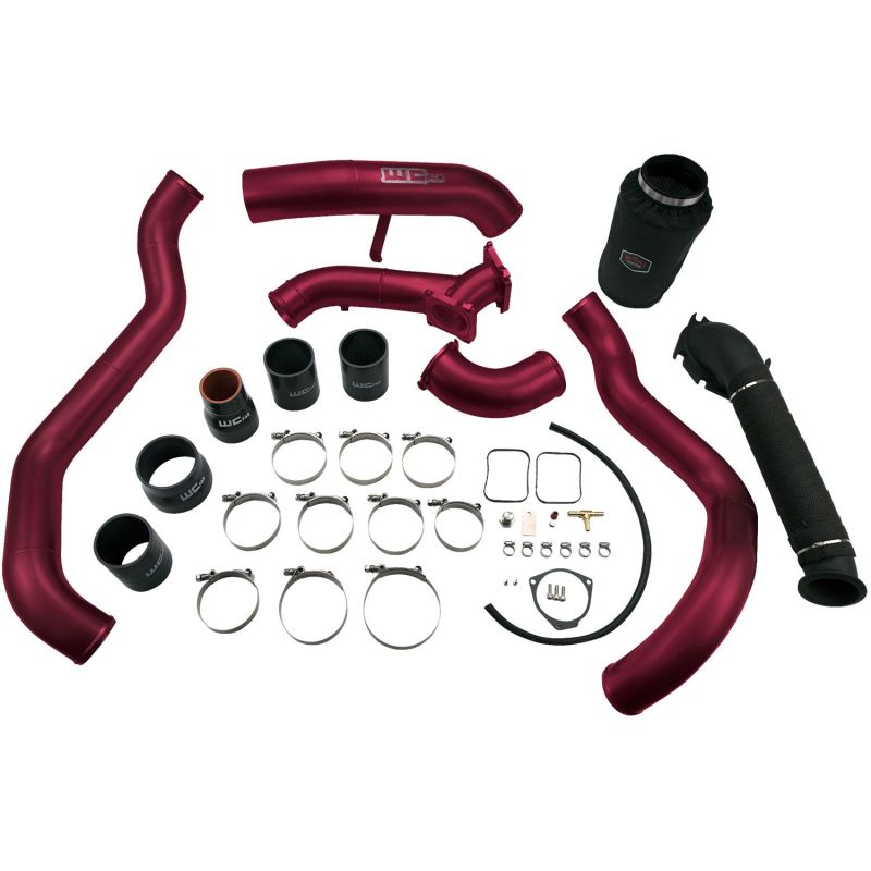 WCF Intake Bundle Kit - Wehrli 01-04 Chevrolet 6.6L LB7 Duramax High Flow Intake Bundle Kit - WCFab Red