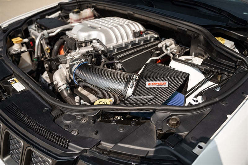 COR Air Intake Open Element - Corsa 20-25 Dodge Durango SRT Hellcat Carbon Fiber Air Intake w/ MaxFlow 5 Oil Filter