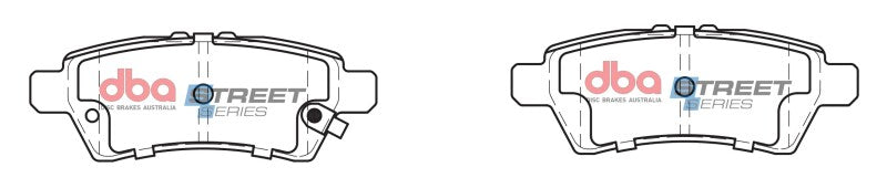 DBA Street Series Brake Pads - DBA 04-12 Nissan Pathfinder 4.0L Street Series Rear Brake Pads