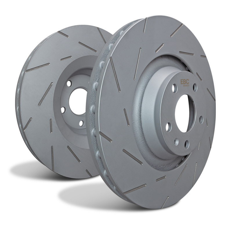 EBC USR Slotted Rotor Sets - EBC 2021+ Ford Bronco / 19-23 Ford Ranger 2WD 2.3T (Gas) USR Slotted Rear Rotors