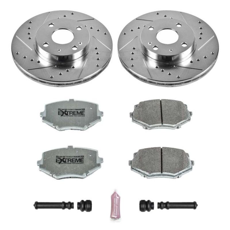 PSB Z26 Street Warrior Kit - Power Stop 94-97 Mazda Miata Front Z26 Street Warrior Brake Kit