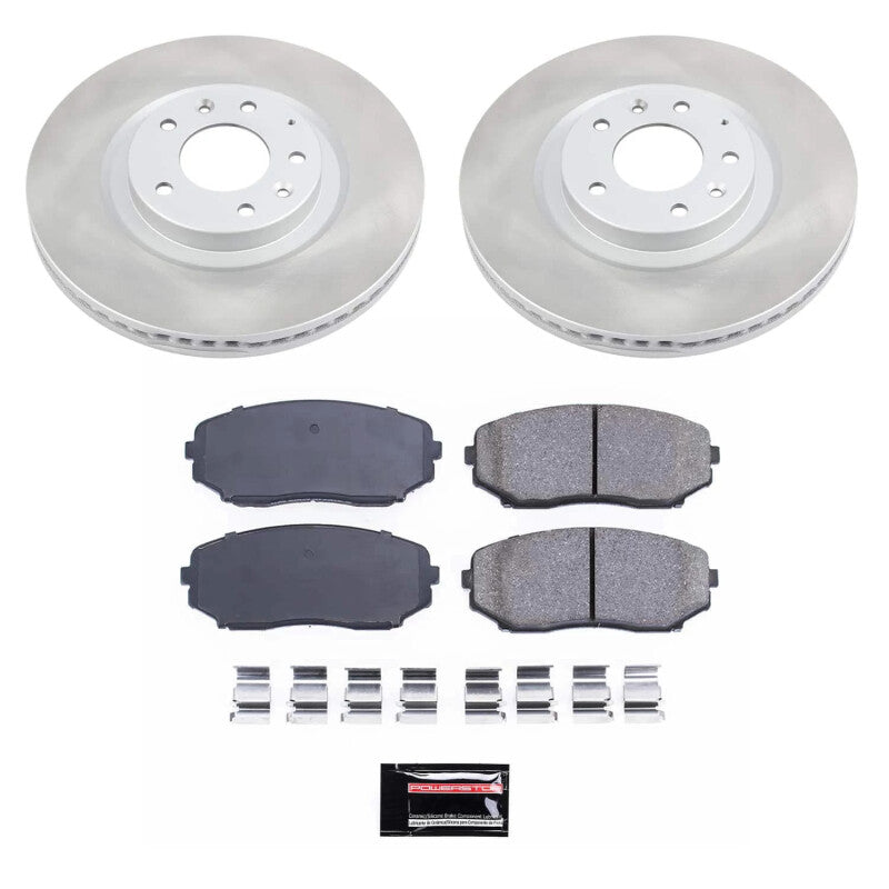 PSB Semi-Coated Rotor Kits - Power Stop 07-15 Mazda CX-9 Front Semi-Coated Rotor Kit