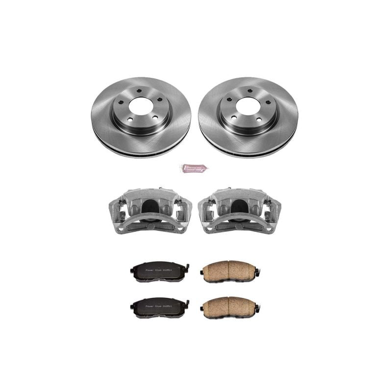 PSB Autospecialty Kit w/Cals - Power Stop 13-18 Nissan Sentra Front Autospecialty Brake Kit w/Calipers