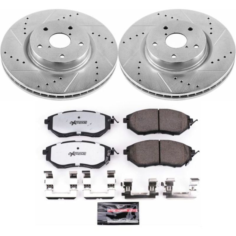 PSB Z26 Street Warrior Kit - Power Stop 06-07 Subaru B9 Tribeca Front Z26 Street Warrior Brake Kit