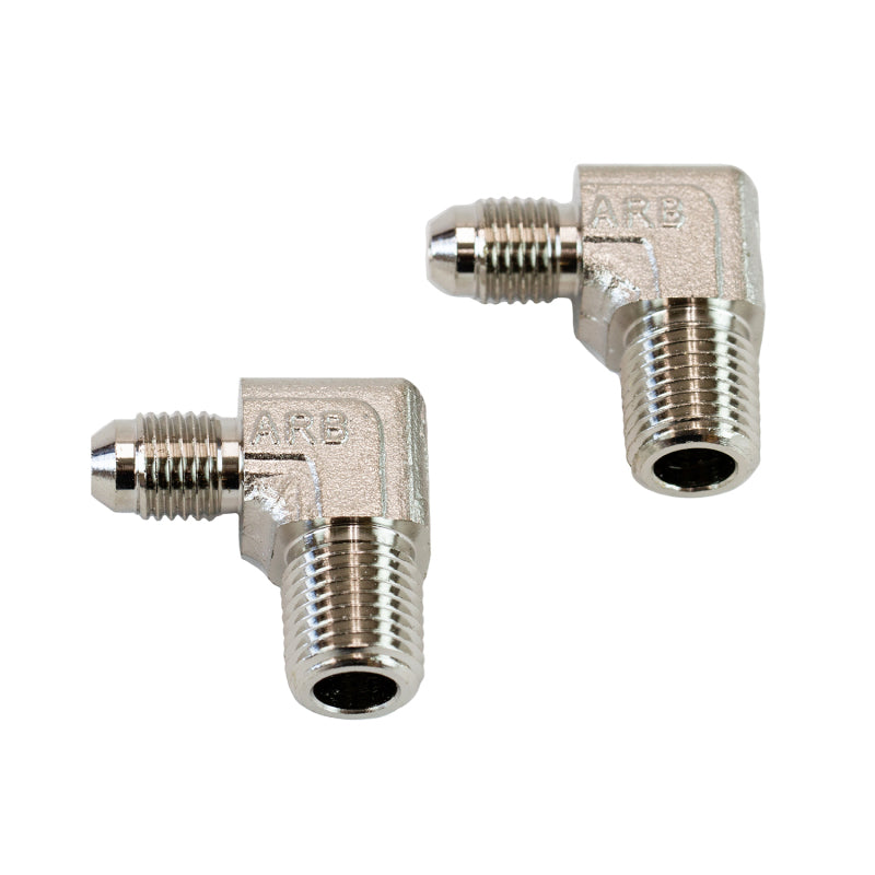 ARB Compressor Spares - ARB 90 Elbow Jic4M 1/4NptM 2Pk