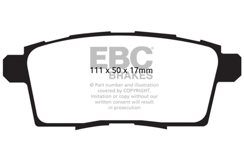 EBC Greenstuff Brake Pad Sets - EBC 07-08 Mazda CX-9 3.5L Greenstuff Rear Brake Pads
